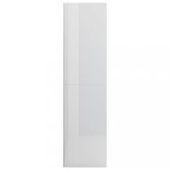 magasfényű fehér könyvszekrény/térelválasztó 155 x 24 x 160 cm