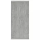 betonszürke szerelt fa tálalószekrény 88 x 30 x 65 cm