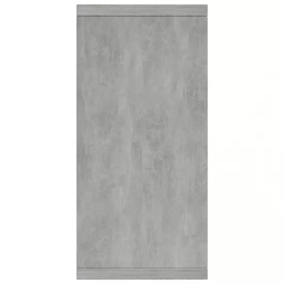 betonszürke szerelt fa tálalószekrény 88 x 30 x 65 cm
