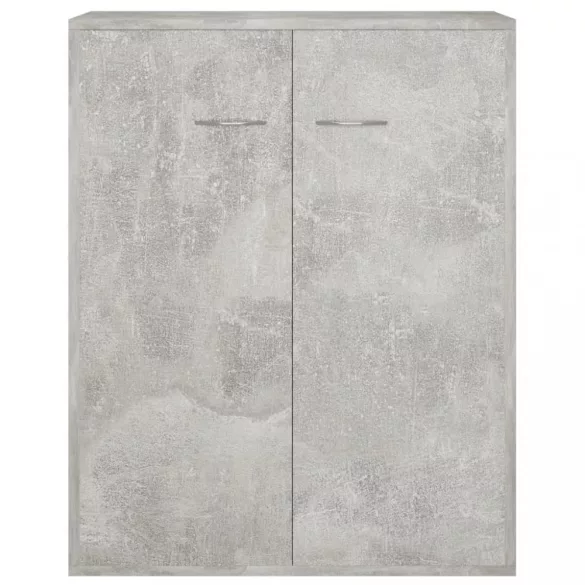 betonszürke szerelt fa tálalószekrény 60 x 30 x 75 cm