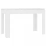 fehér szerelt fa étkezőasztal 120 x 60 x 76 cm