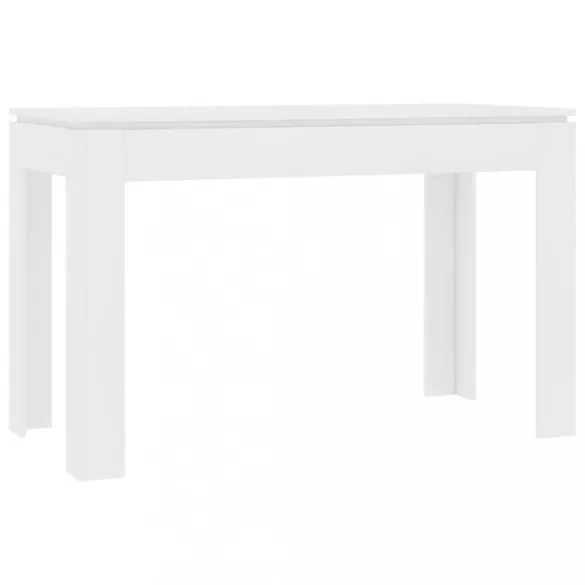 fehér szerelt fa étkezőasztal 120 x 60 x 76 cm