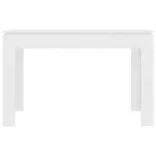 fehér szerelt fa étkezőasztal 120 x 60 x 76 cm