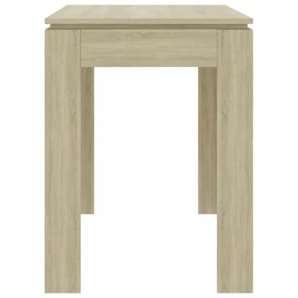 sonoma tölgy színű szerelt fa étkezőasztal 120 x 60 x 76 cm