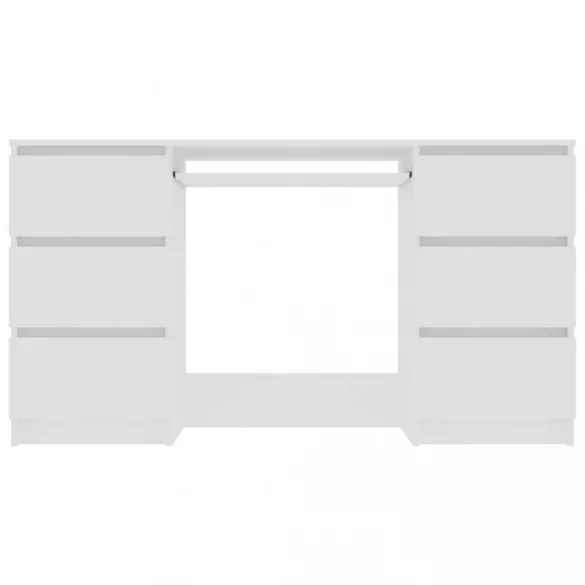 fehér szerelt fa íróasztal 140 x 50 x 77 cm