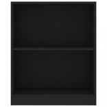 fekete szerelt fa könyvespolc 60 x 24 x 76 cm