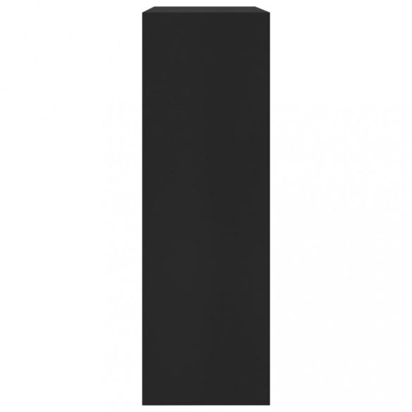 fekete szerelt fa könyvespolc 60 x 24 x 76 cm
