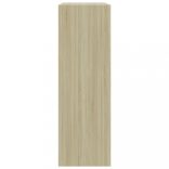 sonoma tölgy színű szerelt fa könyvespolc 60 x 24 x 76 cm