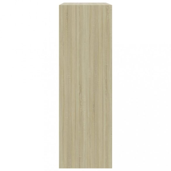 sonoma tölgy színű szerelt fa könyvespolc 60 x 24 x 76 cm