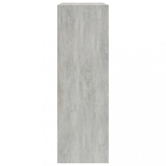 betonszürke szerelt fa könyvespolc 60 x 24 x 76 cm