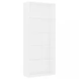 5 szintes fehér szerelt fa könyvszekrény 80 x 30 x 189 cm