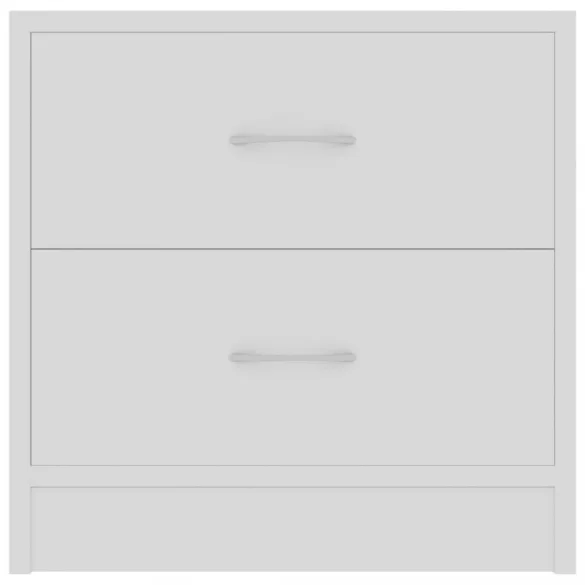 fehér szerelt fa éjjeliszekrény 40 x 30 x 40 cm