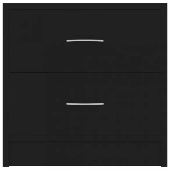 fekete szerelt fa éjjeliszekrény 40 x 30 x 40 cm