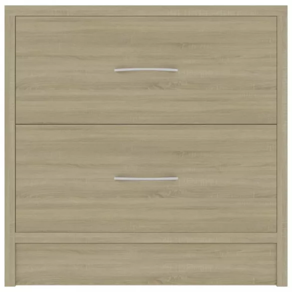 sonoma tölgy színű szerelt fa éjjeliszekrény 40 x 30 x 40 cm