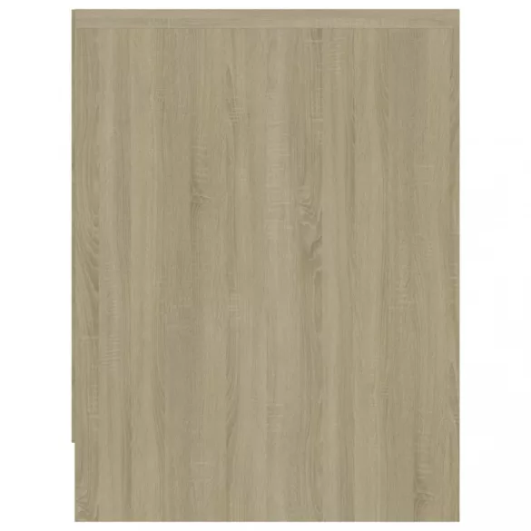 2 db sonoma tölgy színű szerelt fa éjjeliszekrény 40x30x40 cm