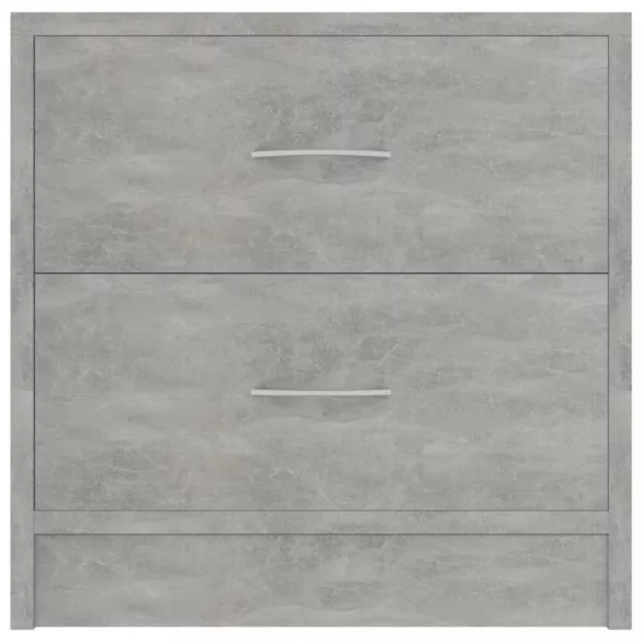 betonszürke szerelt fa éjjeliszekrény 40 x 30 x 40 cm