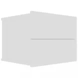 fehér szerelt fa éjjeliszekrény 40 x 30 x 30 cm