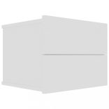 2 db fehér szerelt fa éjjeliszekrény 40 x 30 x 30 cm