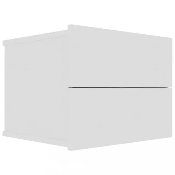 2 db fehér szerelt fa éjjeliszekrény 40 x 30 x 30 cm