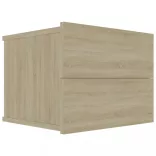 sonoma tölgy színű forgácslap éjjeliszekrény 40 x 30 x 30 cm