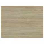 2 db sonoma tölgy színű szerelt fa éjjeliszekrény 40x30x30 cm