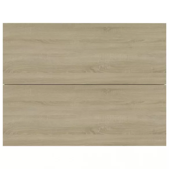 2 db sonoma tölgy színű szerelt fa éjjeliszekrény 40x30x30 cm