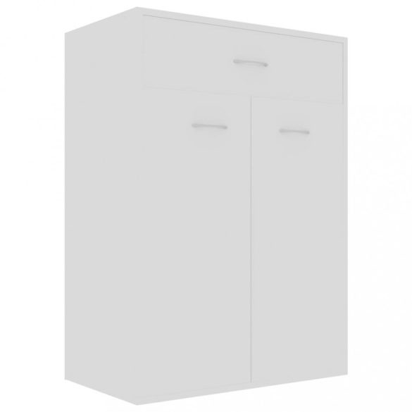 fehér szerelt fa cipősszekrény 60 x 35 x 84 cm