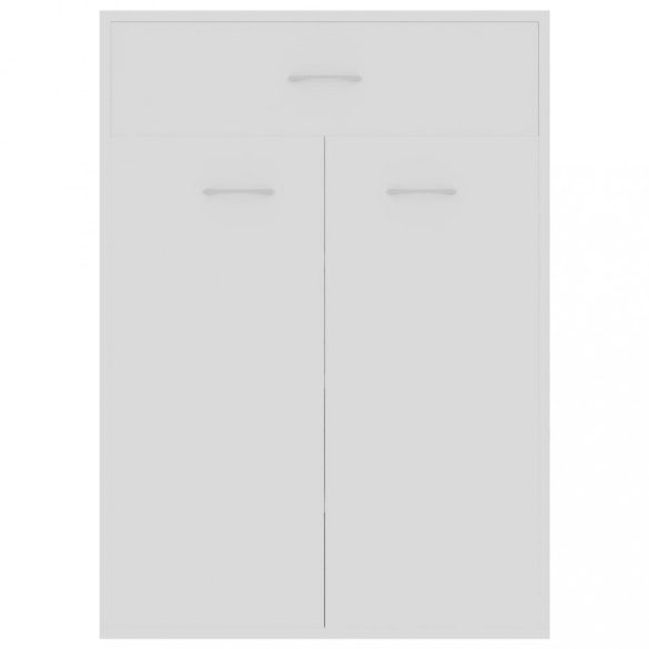 fehér szerelt fa cipősszekrény 60 x 35 x 84 cm