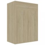 sonoma tölgy színű szerelt fa cipősszekrény 60 x 35 x 84 cm