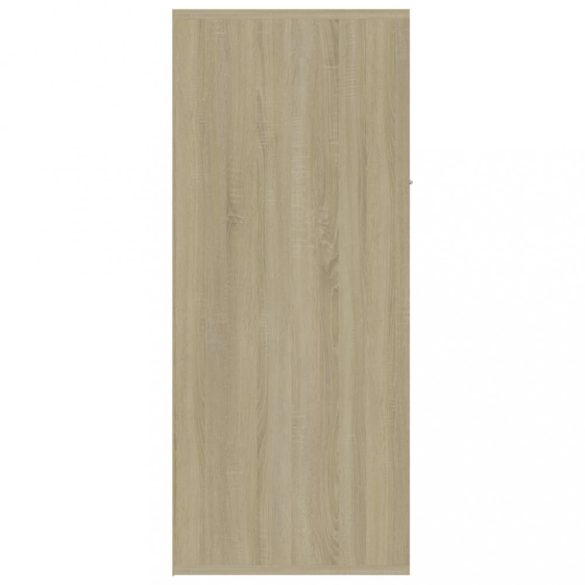 sonoma tölgy színű szerelt fa cipősszekrény 60 x 35 x 84 cm