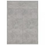 betonszürke szerelt fa cipősszekrény 60 x 35 x 84 cm