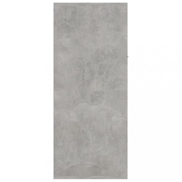 betonszürke szerelt fa cipősszekrény 60 x 35 x 84 cm