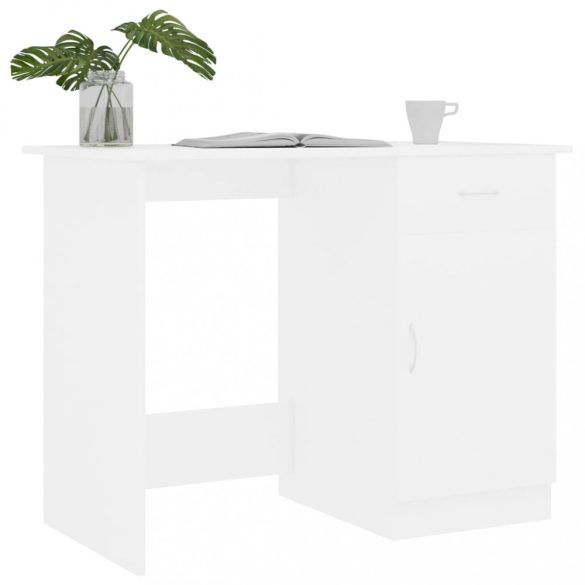 fehér szerelt fa íróasztal 100 x 50 x 76 cm