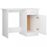 fehér szerelt fa íróasztal 100 x 50 x 76 cm