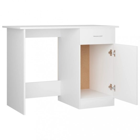 fehér szerelt fa íróasztal 100 x 50 x 76 cm