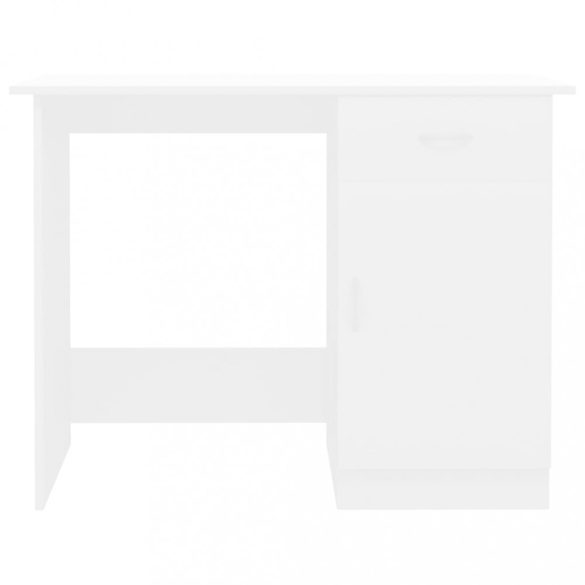 fehér szerelt fa íróasztal 100 x 50 x 76 cm