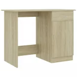 sonoma tölgy színű szerelt fa íróasztal 100 x 50 x 76 cm