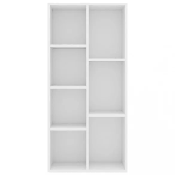 fehér szerelt fa könyvszekrény 50 x 25 x 106 cm