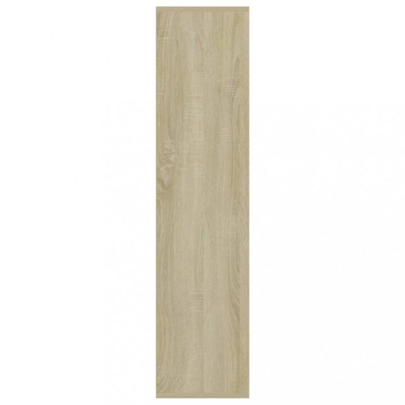 sonoma tölgy színű szerelt fa könyvszekrény 50x25x106 cm