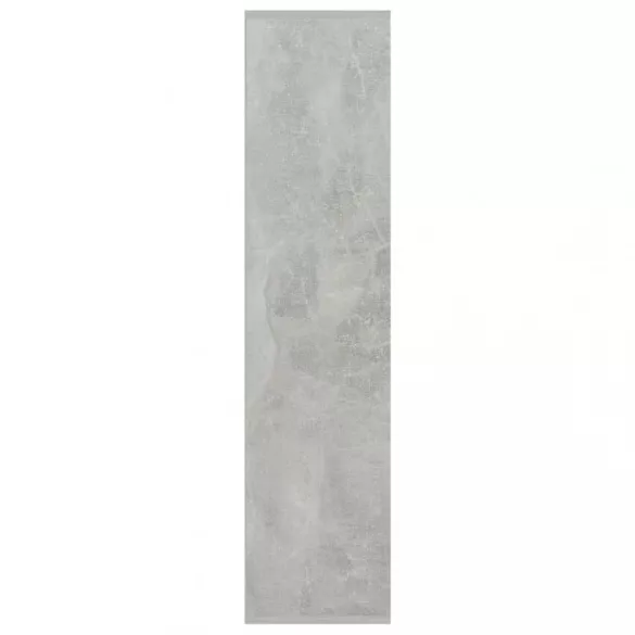 betonszürke szerelt fa könyvszekrény 50 x 25 x 106 cm