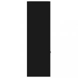 fekete szerelt fa könyvszekrény 98 x 30 x 98 cm