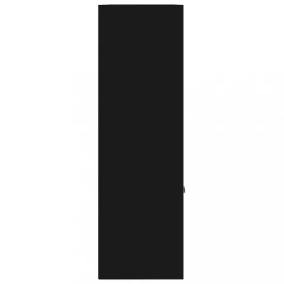 fekete szerelt fa könyvszekrény 98 x 30 x 98 cm