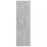 betonszürke szerelt fa könyvszekrény 98 x 30 x 98 cm