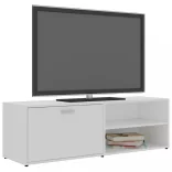 fehér szerelt fa TV-szekrény 120 x 34 x 37 cm