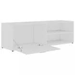 fehér szerelt fa TV-szekrény 120 x 34 x 37 cm