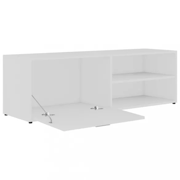 fehér szerelt fa TV-szekrény 120 x 34 x 37 cm