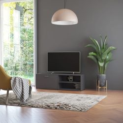 szürke szerelt fa TV-szekrény 120 x 34 x 37 cm