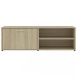 sonoma tölgy színű szerelt fa TV-szekrény 120 x 34 x 37 cm