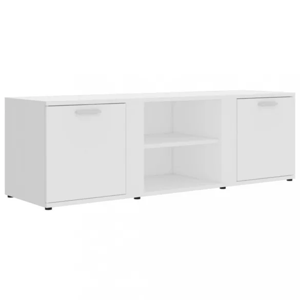 fehér szerelt fa TV-szekrény 120 x 34 x 37 cm
