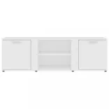 fehér szerelt fa TV-szekrény 120 x 34 x 37 cm